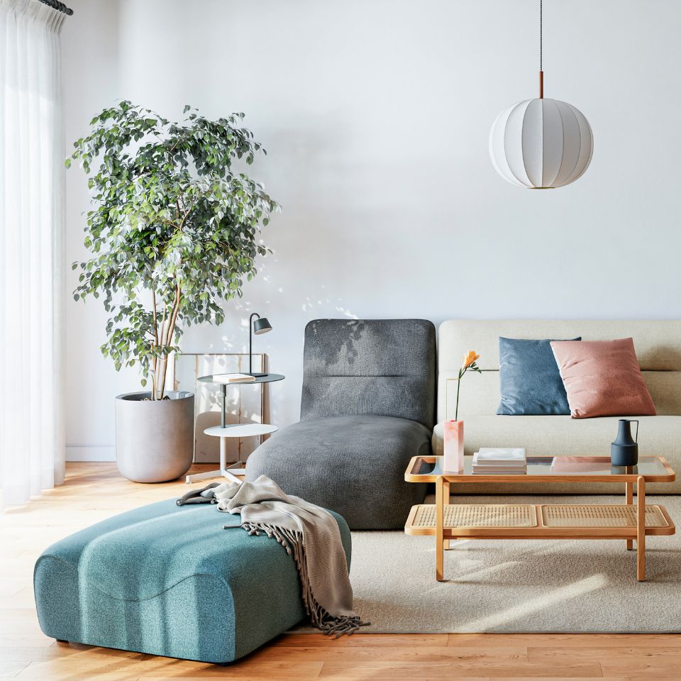 Cloud オットマン 幅75cm | ファブリックソファシリーズ