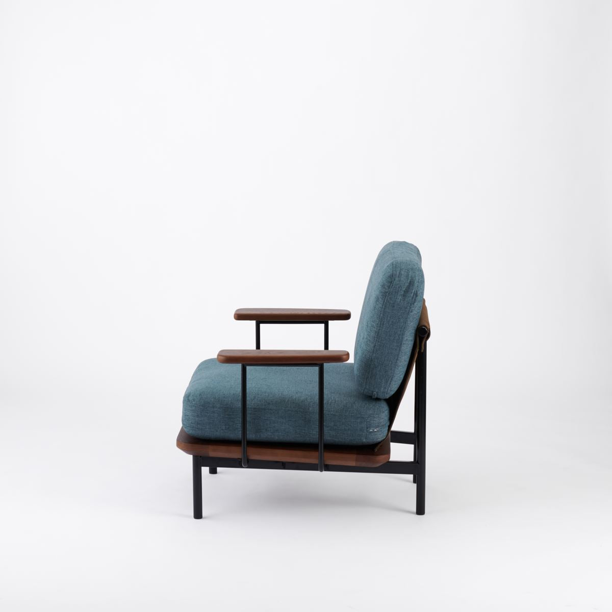 KUUM Sofa 1 seater Double arm - Steel Frame/Brown / クーム ソファ