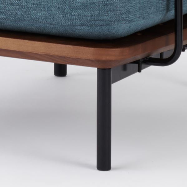 KUUM Sofa 1 seater Double arm - Steel Frame/Brown / クーム ソファ