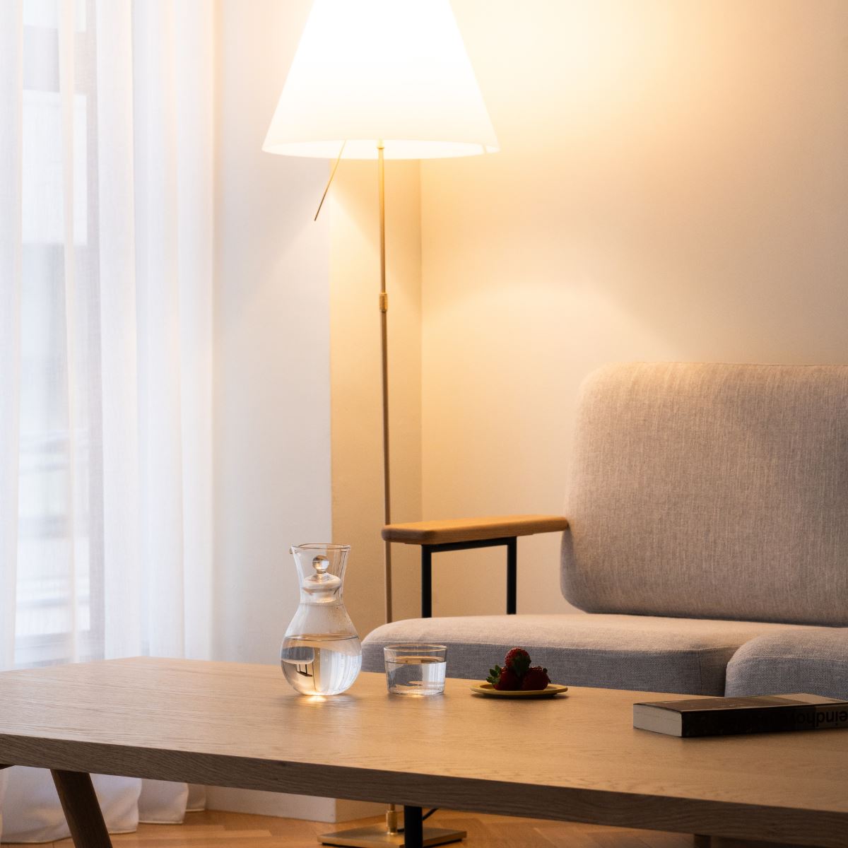 KUUM Sofa 2 seater Double arm - Steel Frame/Natural / クーム ソファ