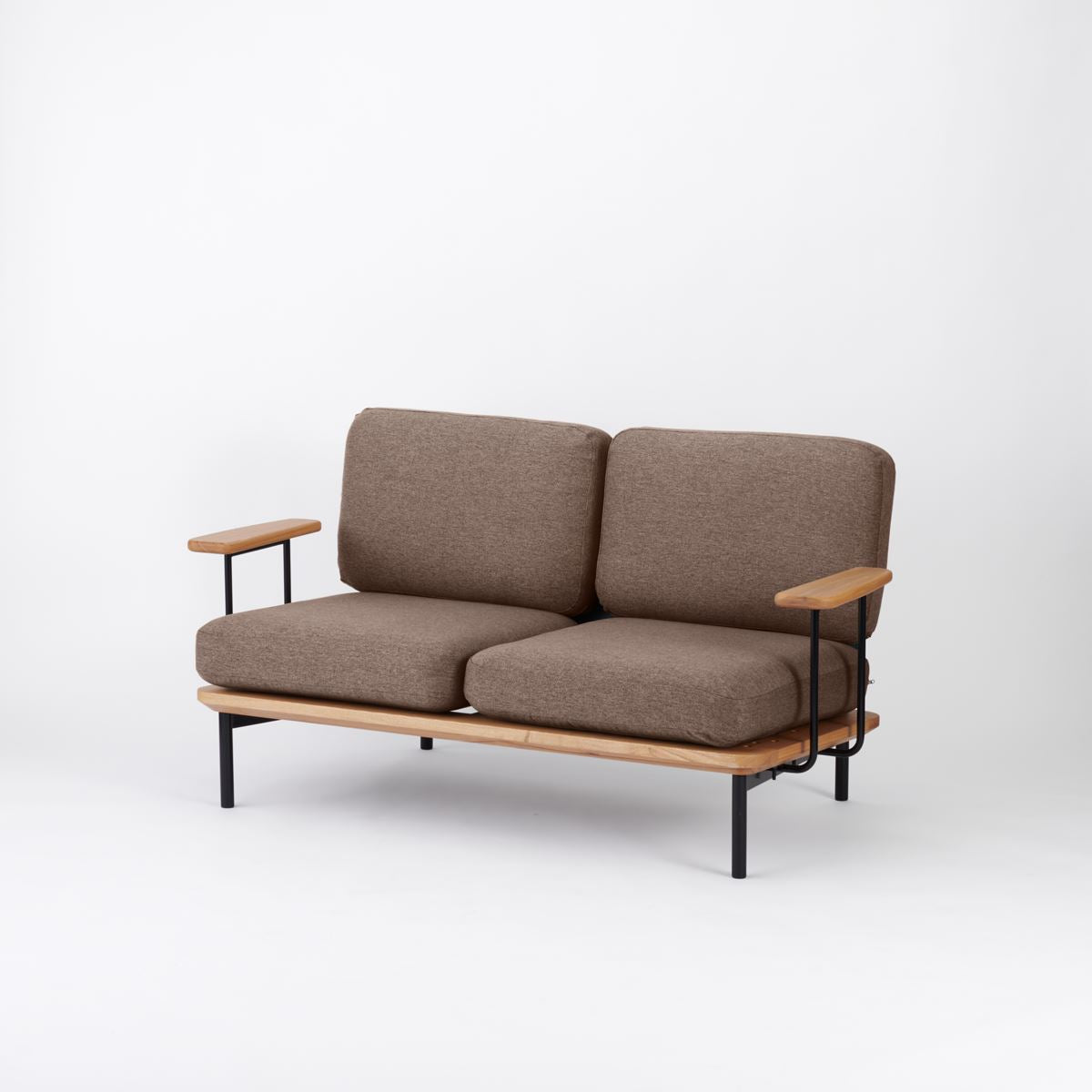 KUUM Sofa 2 seater Double arm - Steel Frame/Natural / クーム ソファ
