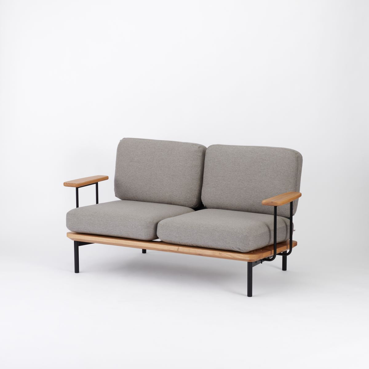 KUUM Sofa 2 seater Double arm - Steel Frame/Natural / クーム ソファ