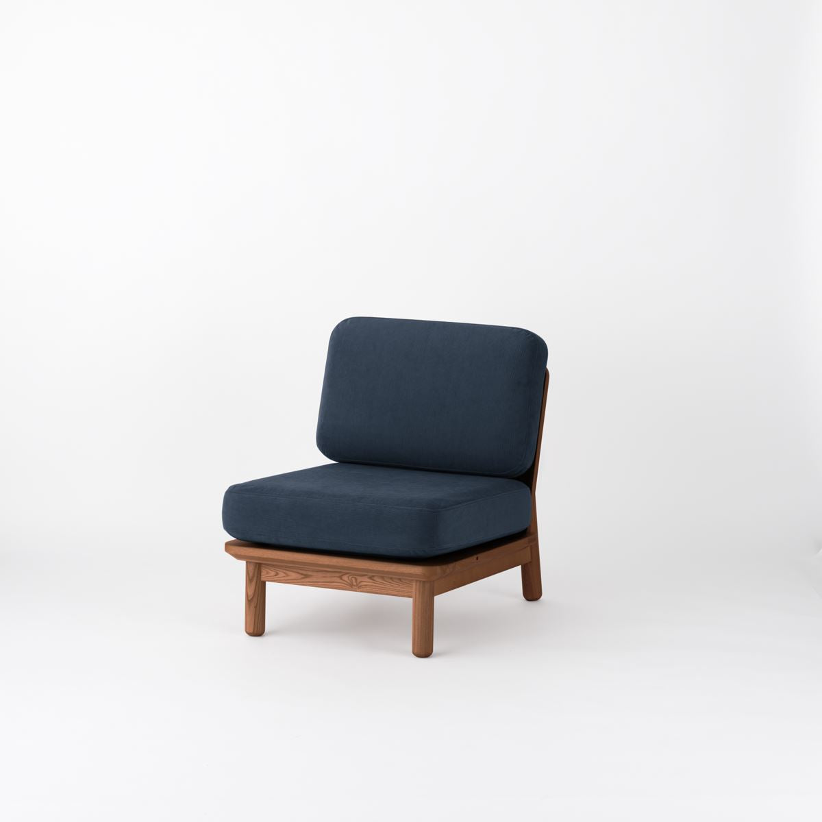 KUUM Sofa 1 seater - Wooden Frame/Brown / クーム ソファ