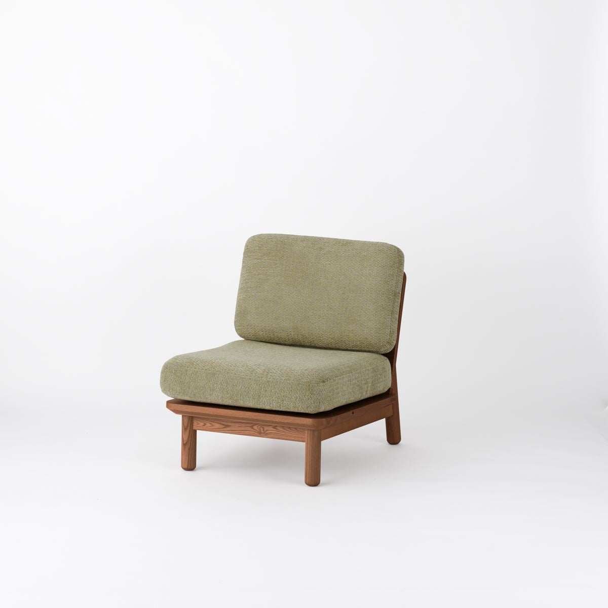 KUUM Sofa 1 seater - Wooden Frame/Brown / クーム ソファ