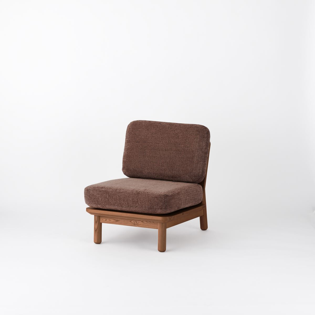 KUUM Sofa 1 seater - Wooden Frame/Brown / クーム ソファ