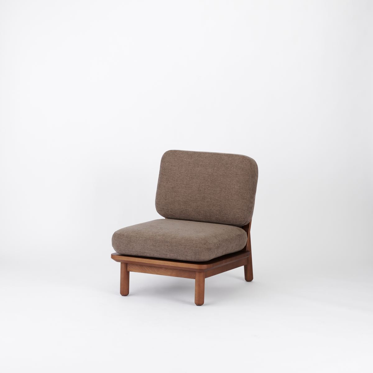 KUUM Sofa 1 seater - Wooden Frame/Brown / クーム ソファ
