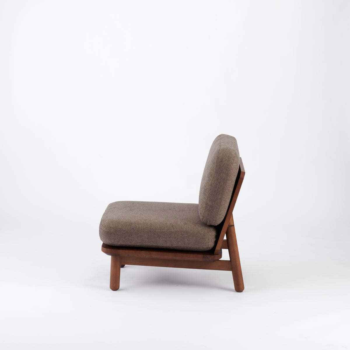 KUUM Sofa 1 seater - Wooden Frame/Brown / クーム ソファ