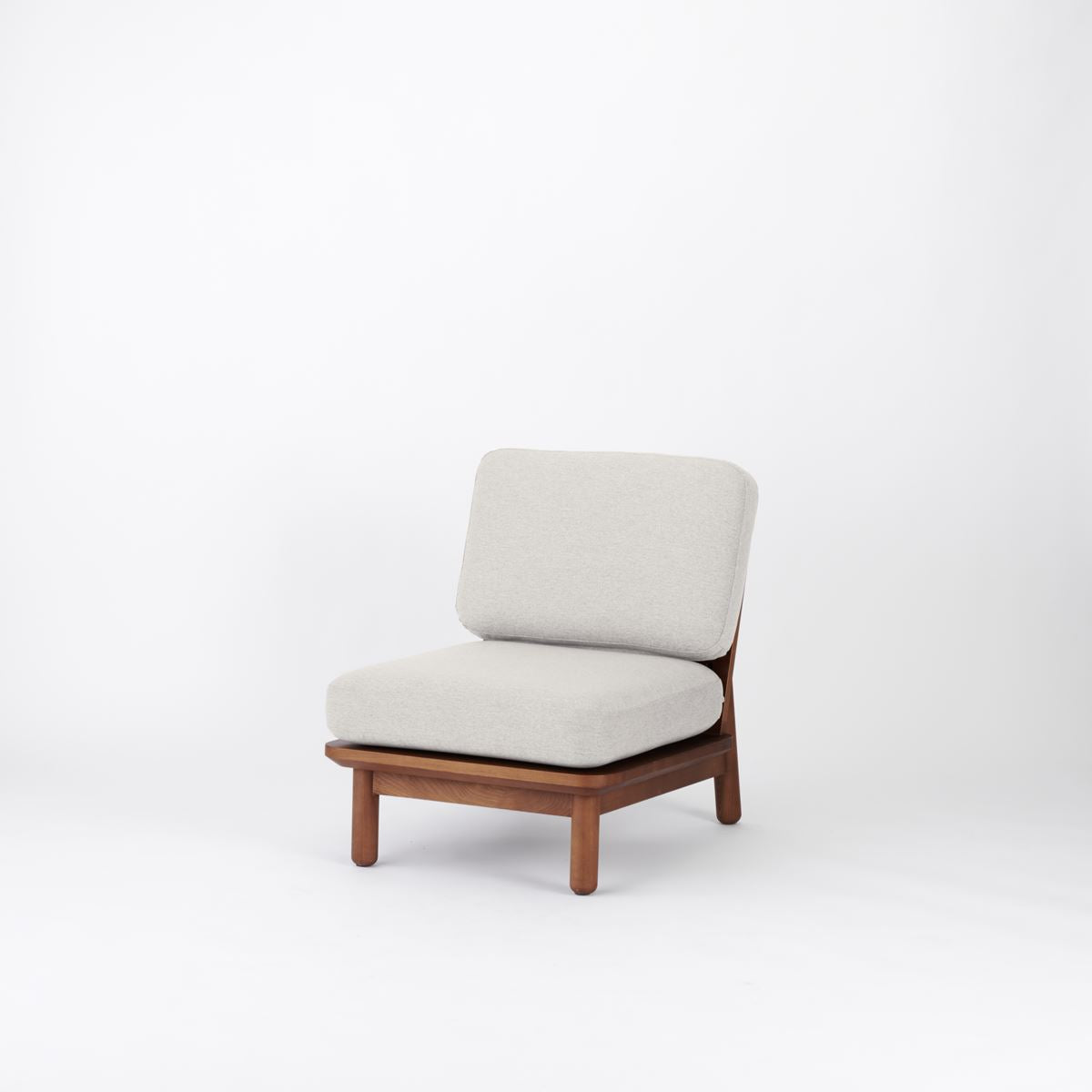 KUUM Sofa 1 seater - Wooden Frame/Brown / クーム ソファ