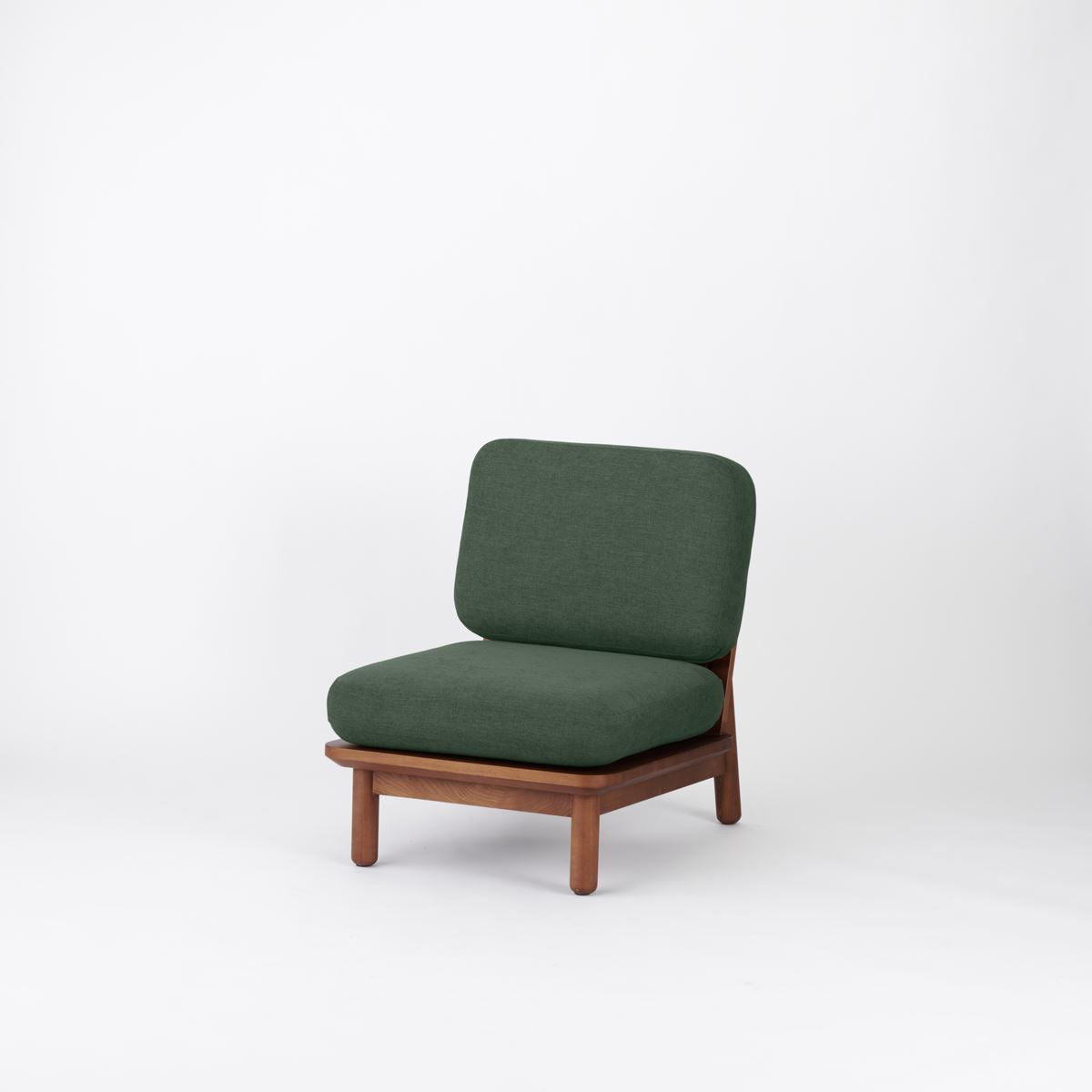 KUUM Sofa 1 seater - Wooden Frame/Brown / クーム ソファ