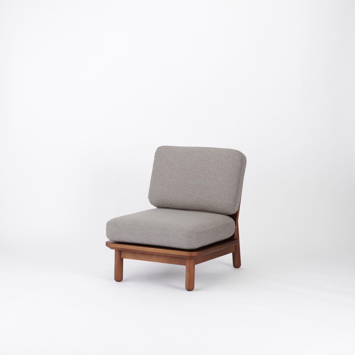 KUUM Sofa 1 seater - Wooden Frame/Brown / クーム ソファ