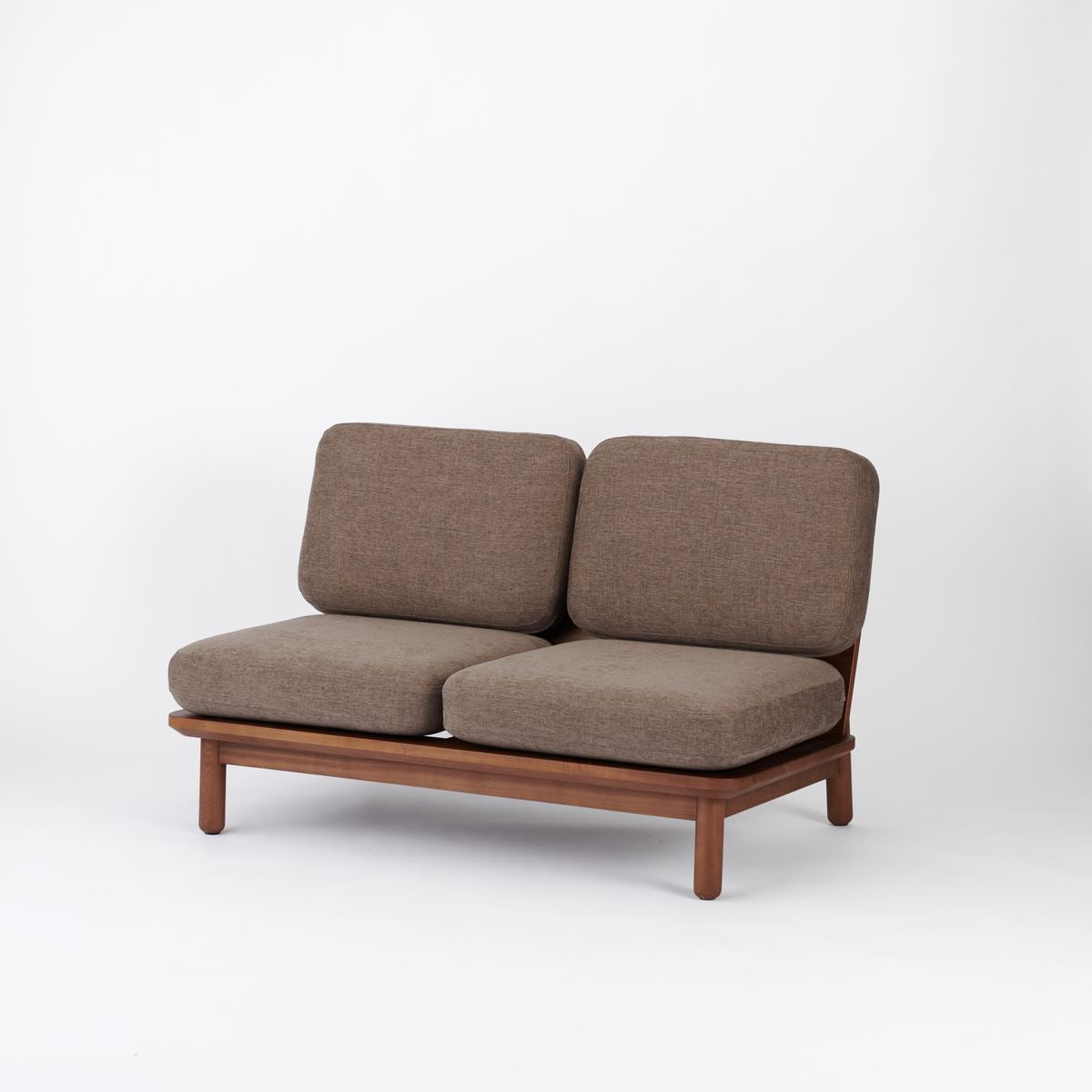 KUUM Sofa 2 seater - Wooden Frame/Brown / クーム ソファ