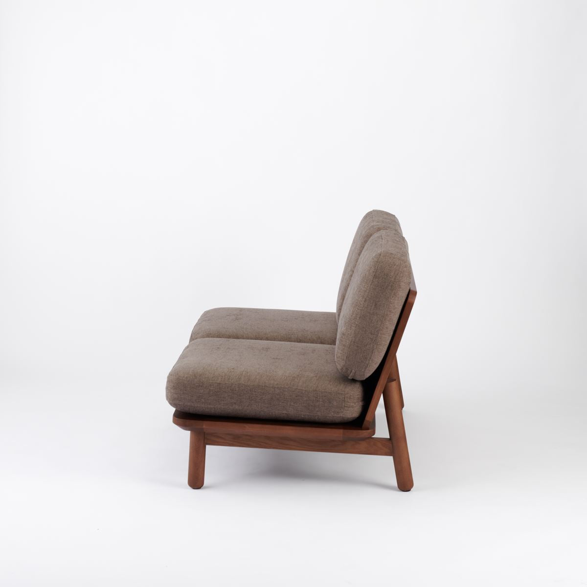 KUUM Sofa 2 seater - Wooden Frame/Brown / クーム ソファ