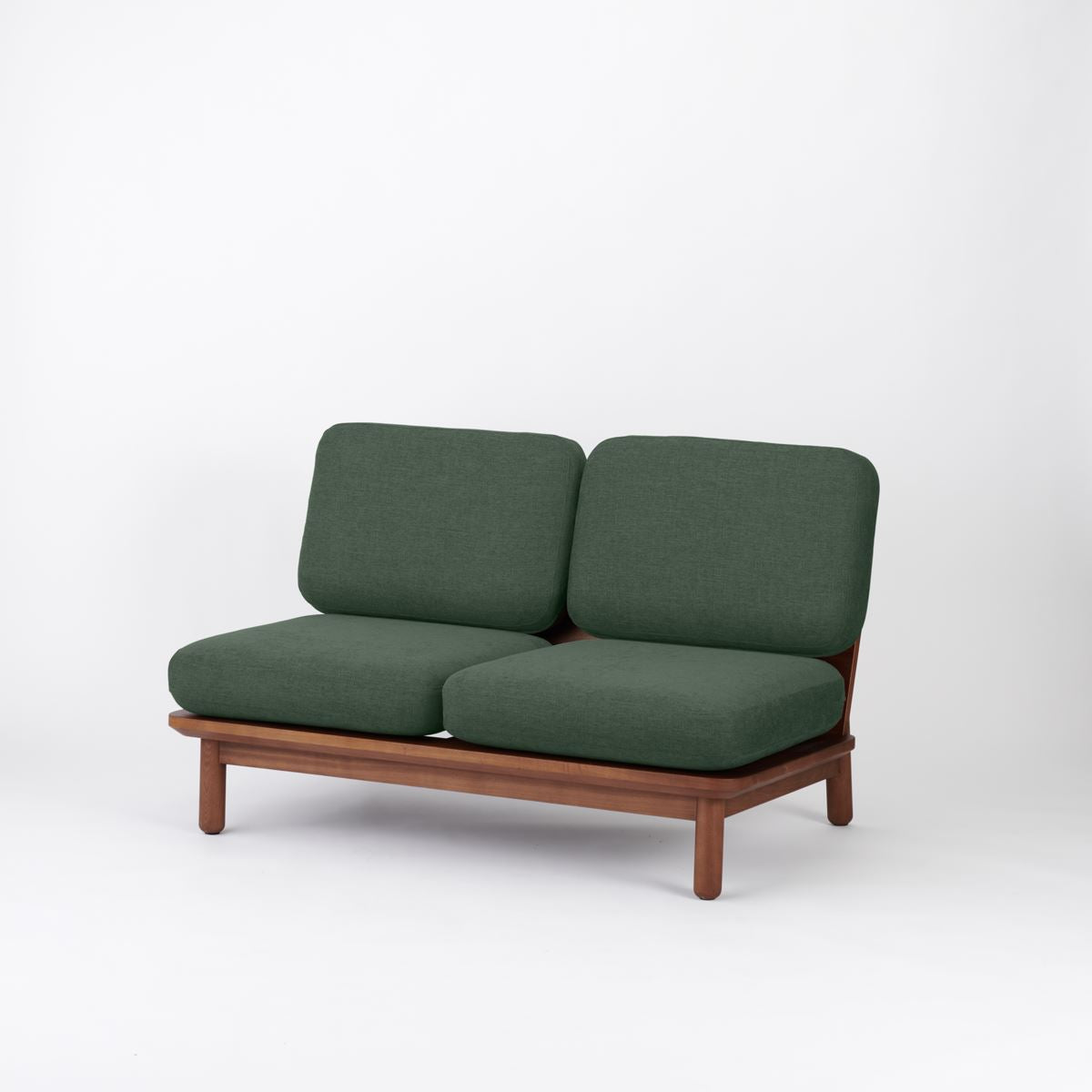 KUUM Sofa 2 seater - Wooden Frame/Brown / クーム ソファ