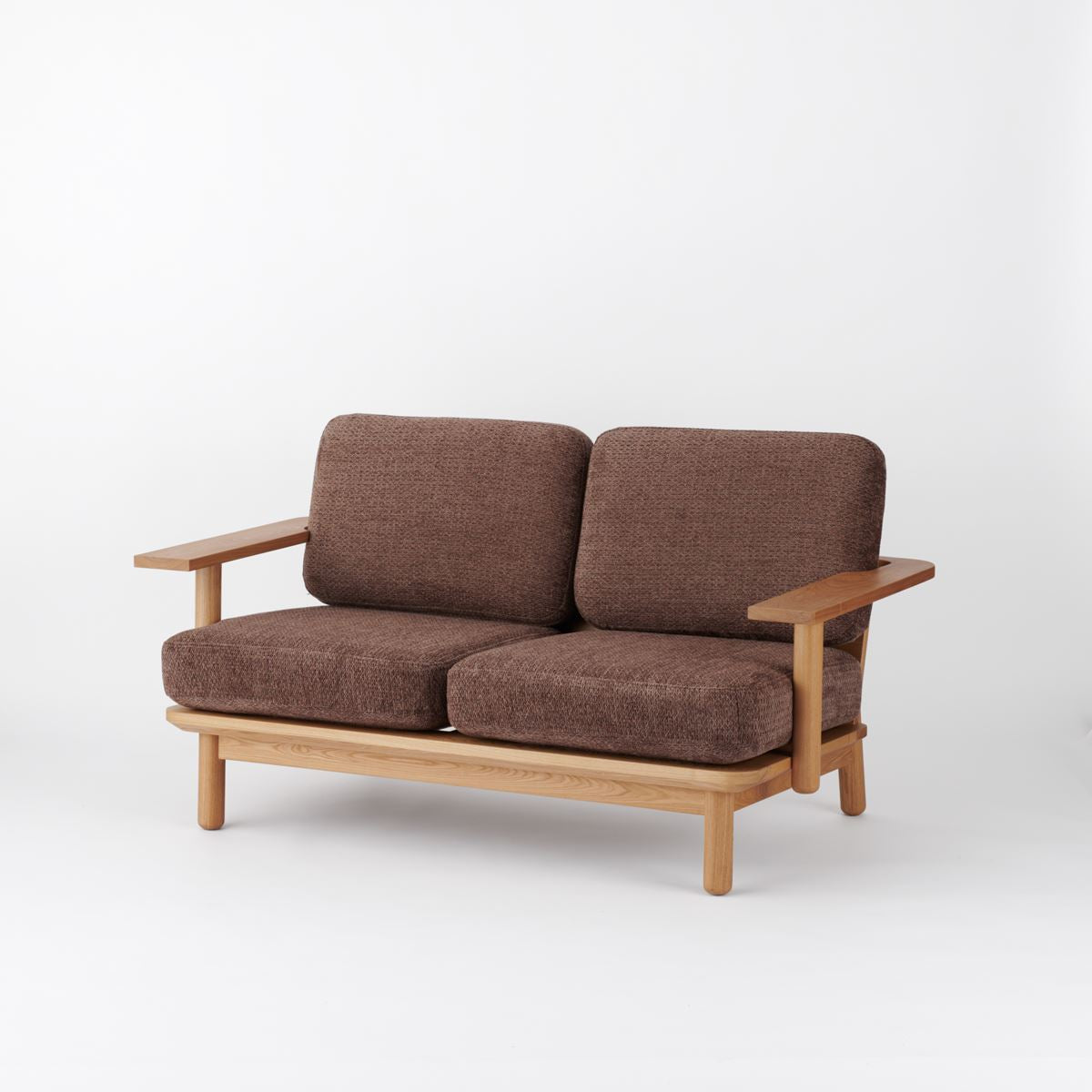 KUUM Sofa 2 seater Double arm - Wooden Frame/Natural / クーム ソファ