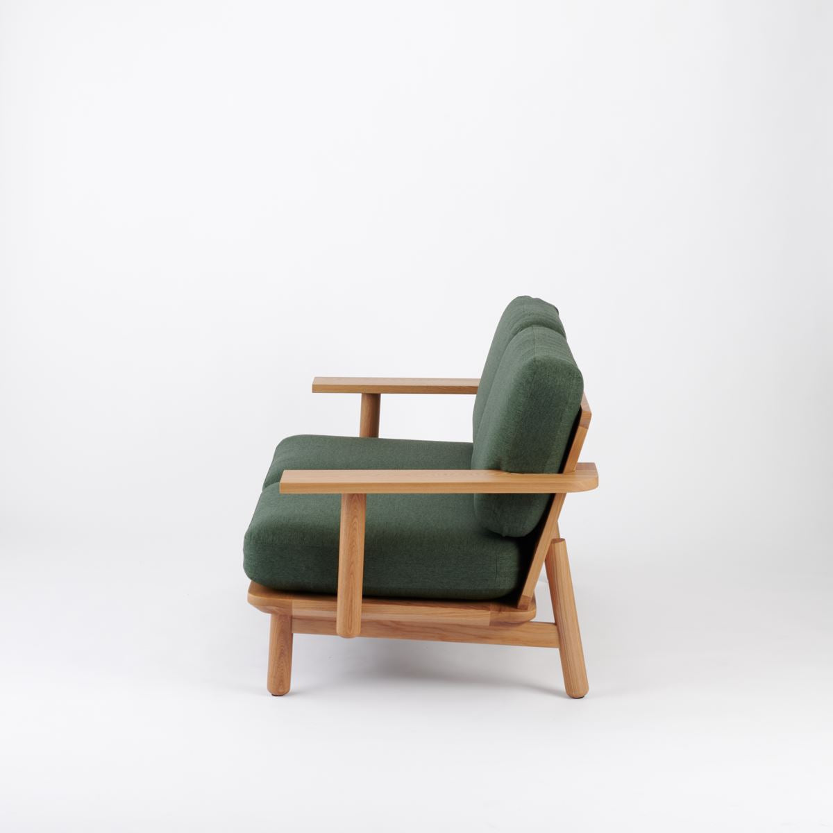 KUUM Sofa 2 seater Double arm - Wooden Frame/Natural / クーム ソファ
