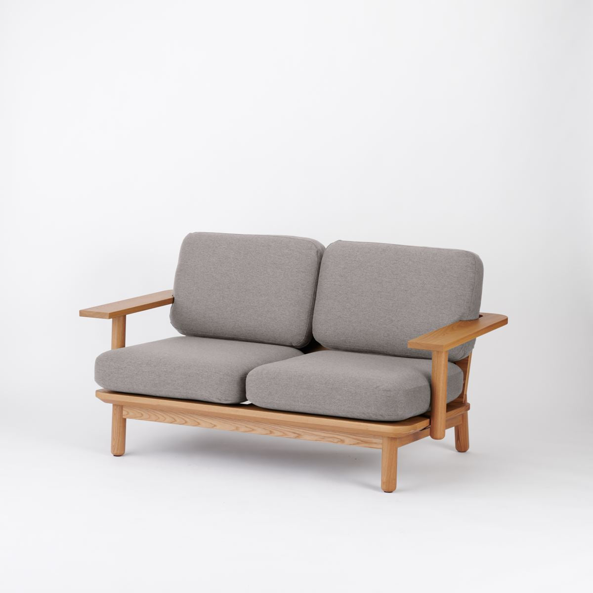 KUUM Sofa 2 seater Double arm - Wooden Frame/Natural / クーム ソファ