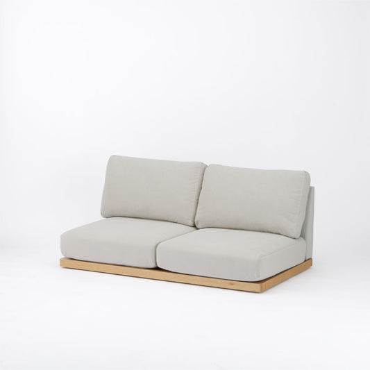 KUUM FlexCrioローソファ 二人掛け 幅140cm | 天然木アッシュ台座のソファシリーズ