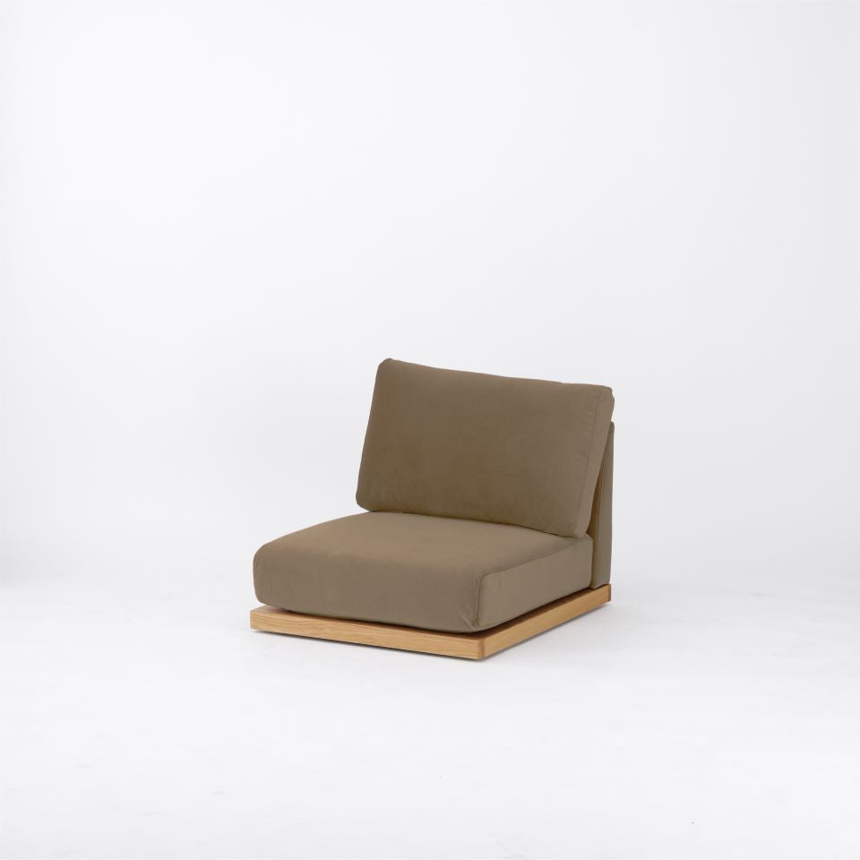 KUUM FlexCrio Low Sofa 1seater Natural / クーム フレックスクリオローソファ