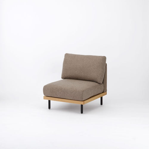 ブラウン / やや硬め / 鉄脚ブラック