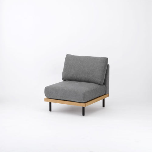 グレー / やや硬め / 鉄脚ブラック