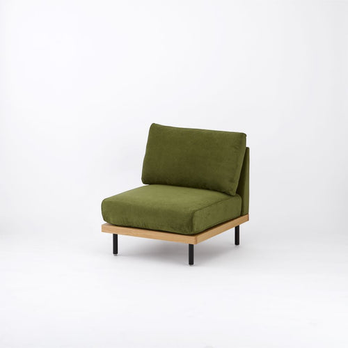 モスグリーン / やや硬め / 鉄脚ブラック