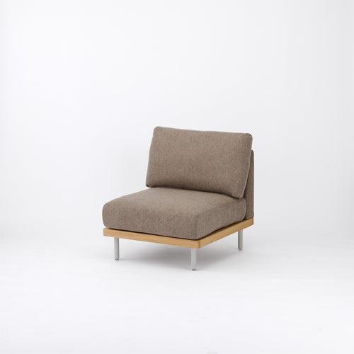 ブラウン / やや硬め / 鉄脚グレー