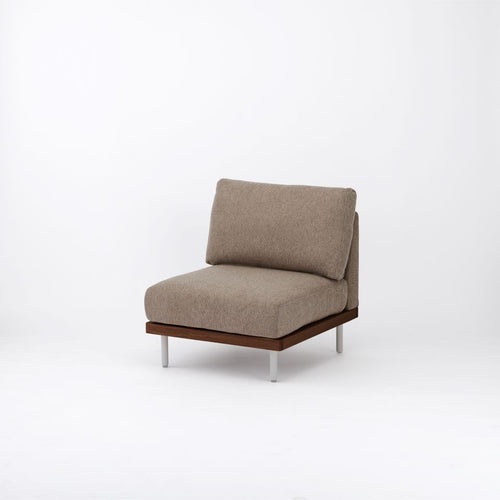 ブラウン / やや硬め / 鉄脚グレー