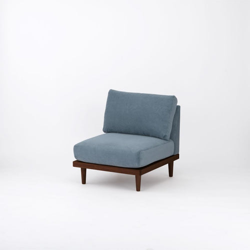 スノーブルー / やや硬め / 木脚ブラウン