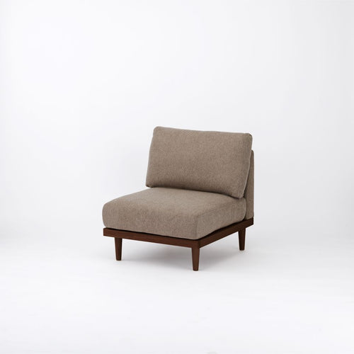 ブラウン / やや硬め / 木脚ブラウン