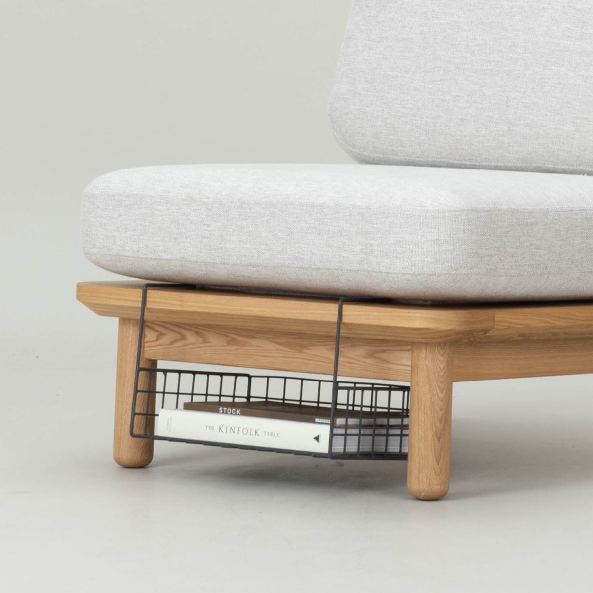 KUUM ソファ木・鉄フレーム対応 収納かご