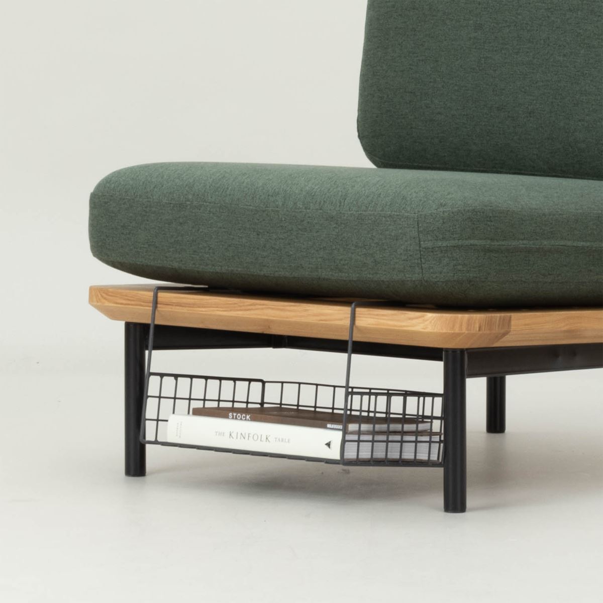 KUUM ソファ木・鉄フレーム対応 収納かご