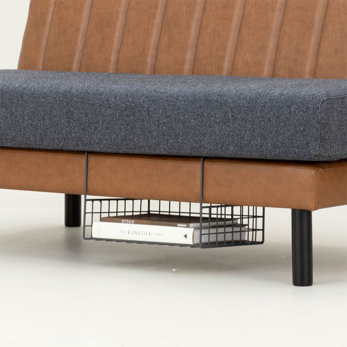 KUUM ソファ木・鉄フレーム対応 収納かご