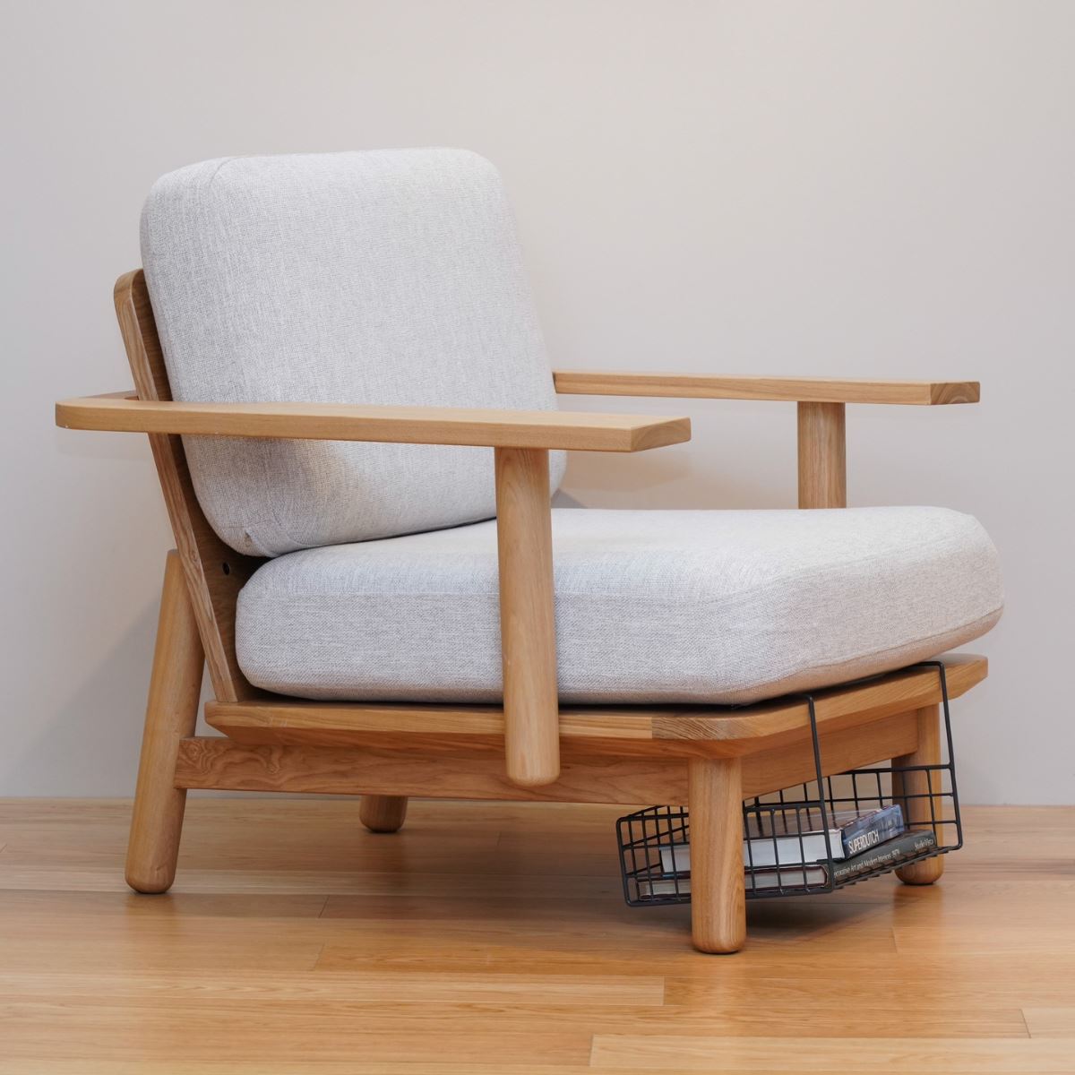 KUUM ソファ木・鉄フレーム対応 収納かご