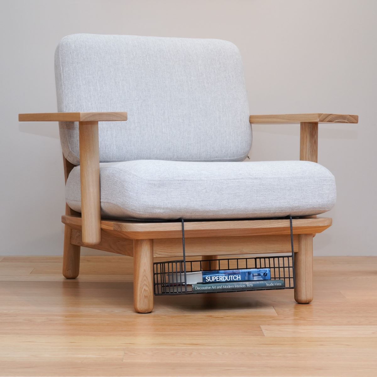 KUUM ソファ木・鉄フレーム対応 収納かご