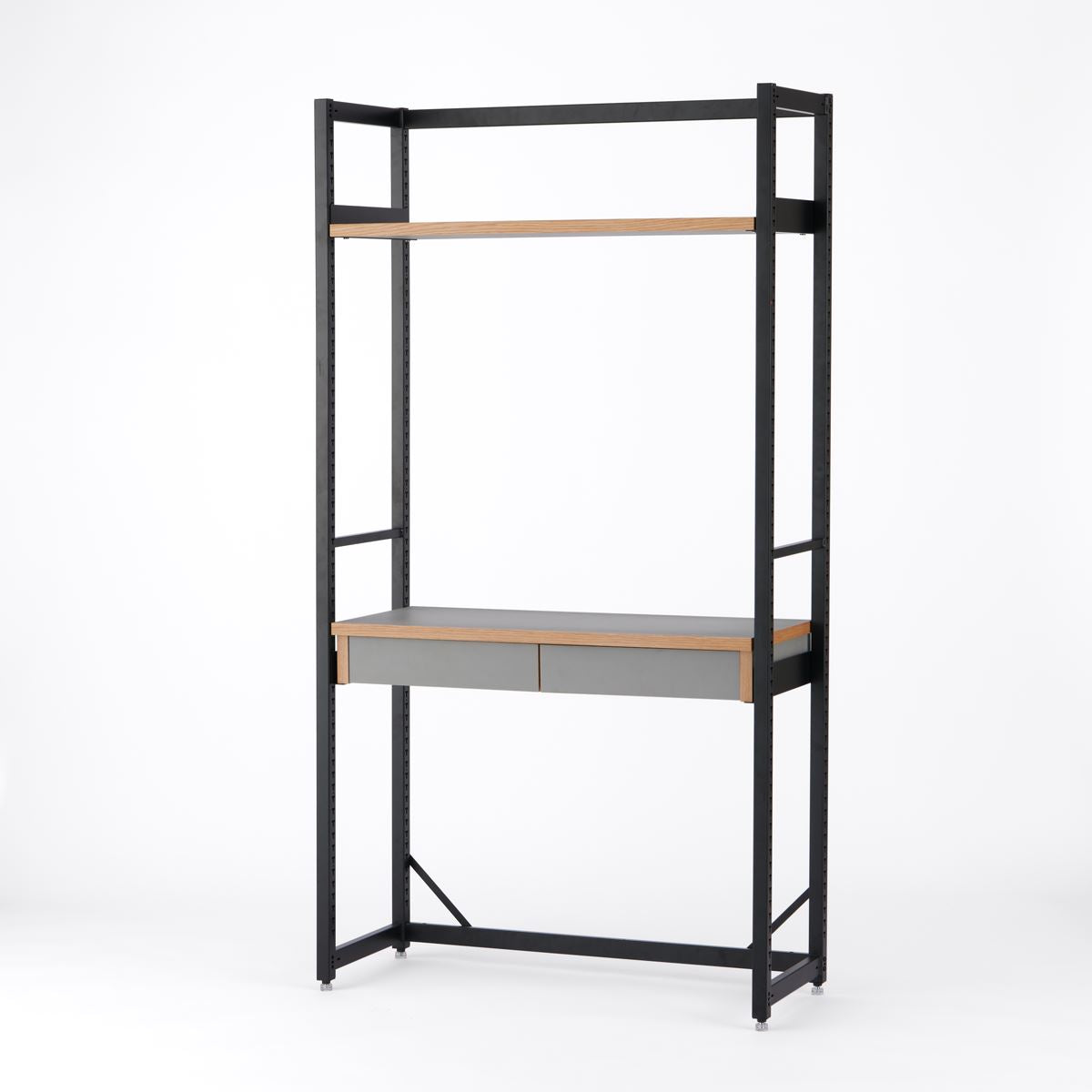 KUUM Shelf Black - H1800 棚板/デスク棚 set / クーム シェルフ
