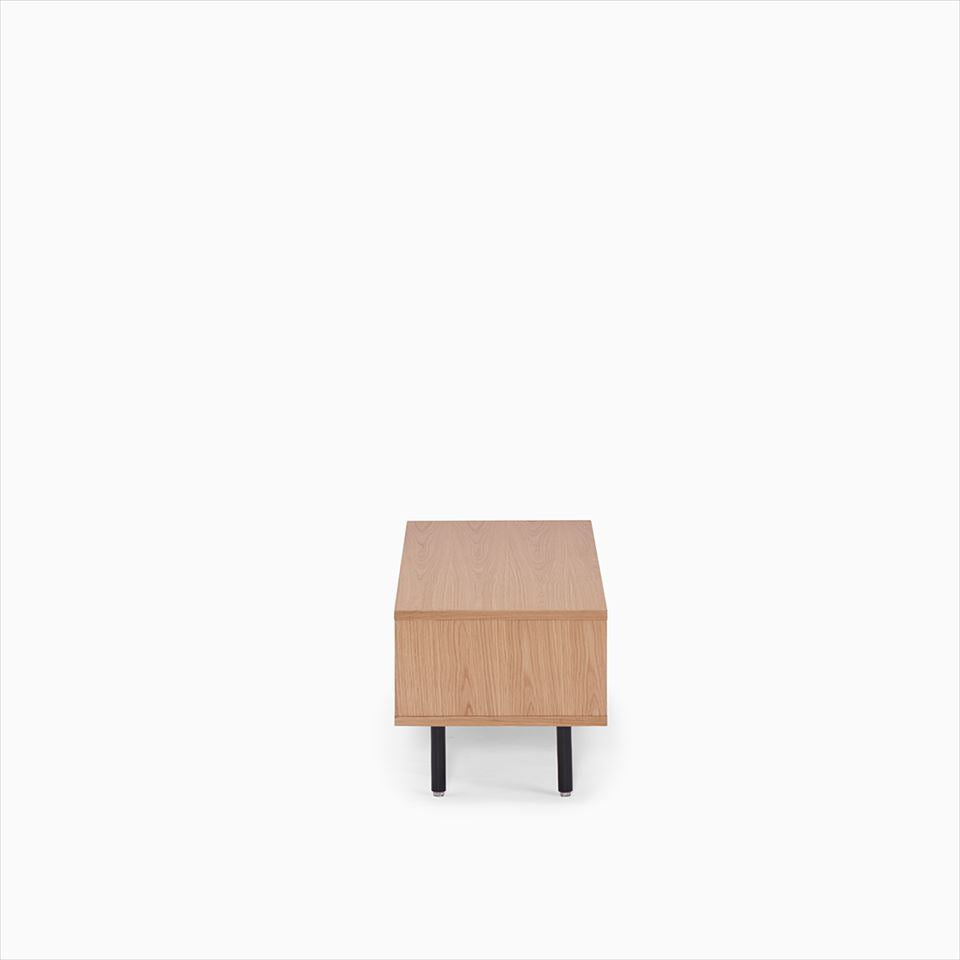 KUUM Linear Wood Low Board W1200 Natural_Steel legs / クーム リニアウッド ローボード