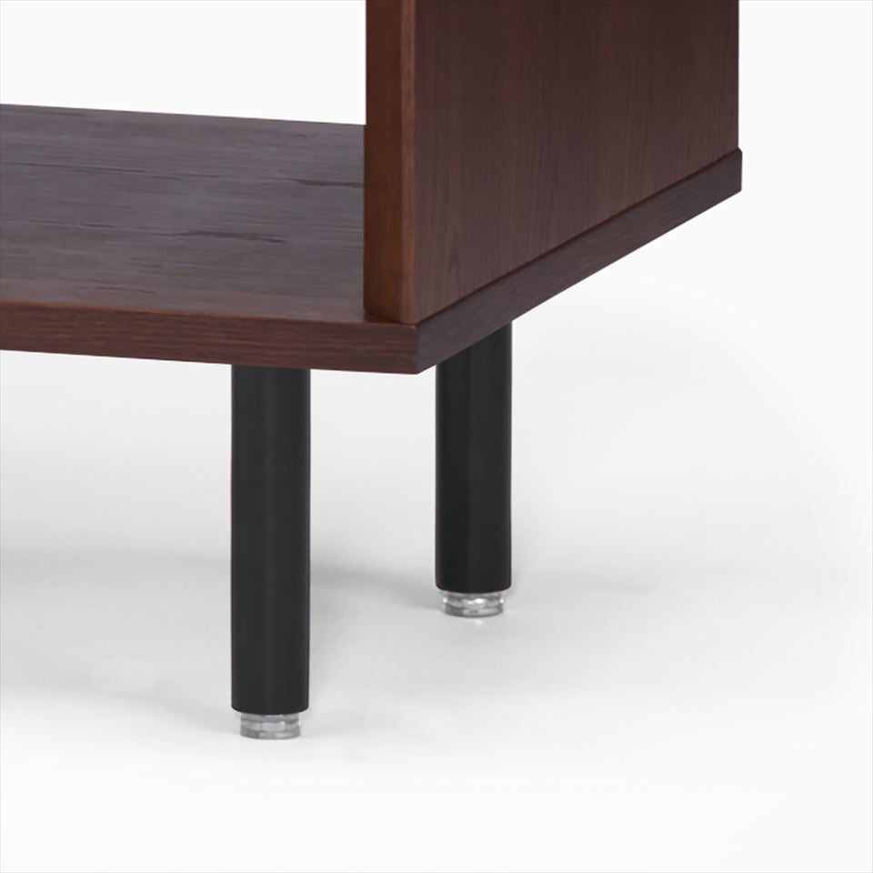 KUUM Linear Wood Low Board W1200 Brown_Steel legs