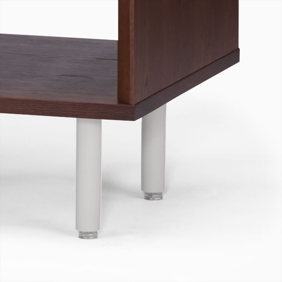 KUUM Linear Wood Low Board W1200 Brown_Steel legs