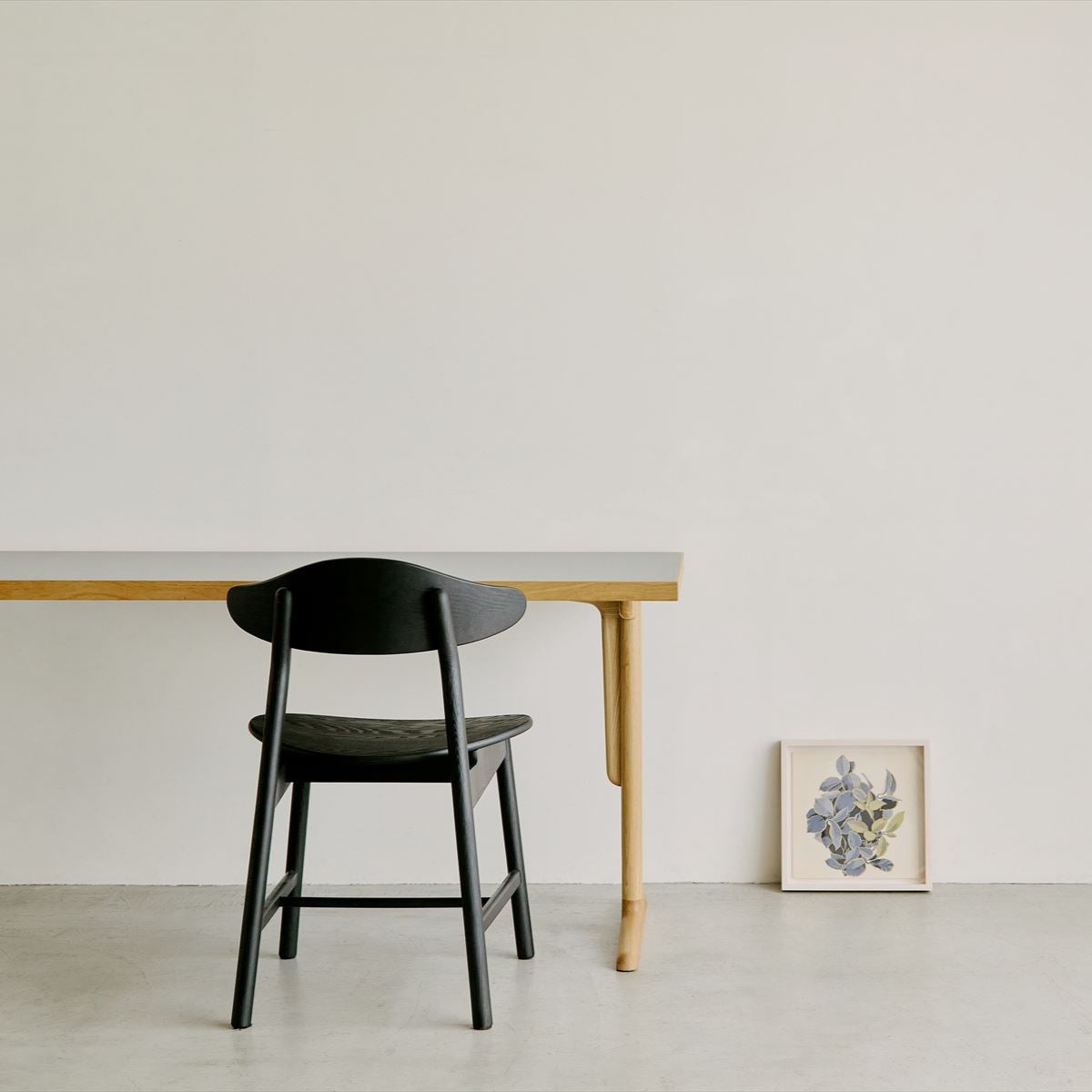 KUUM Table W1600 × D800 - メラミングレー / クーム テーブル