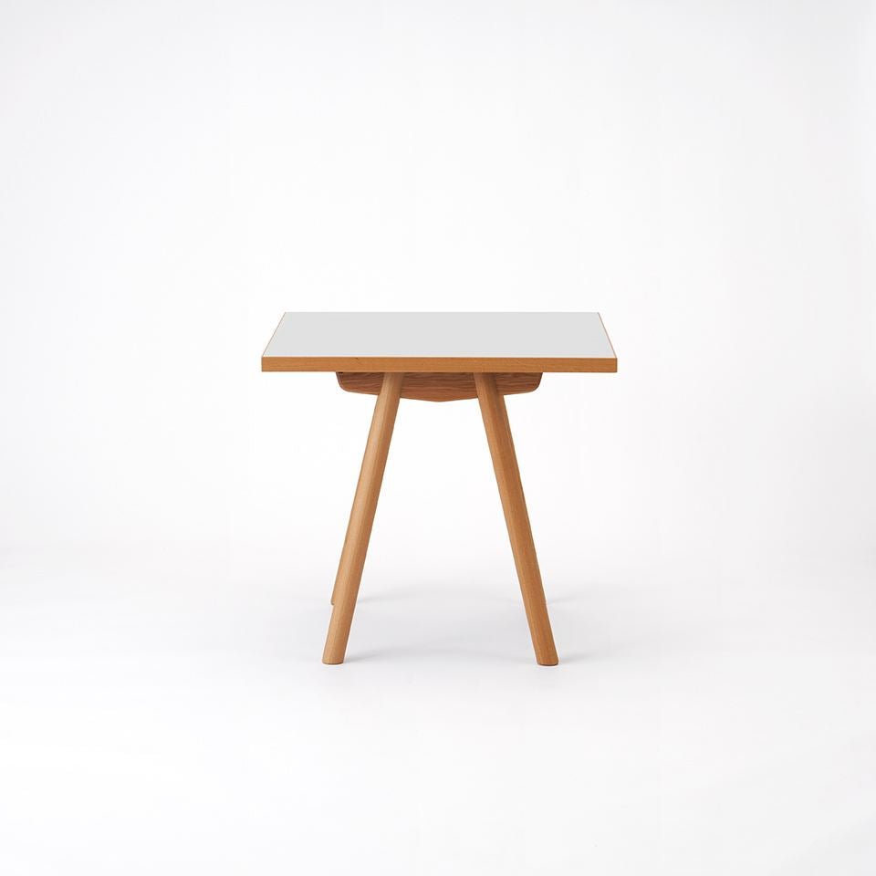 KUUM Table W800 × D800 - メラミンホワイト / クーム テーブル