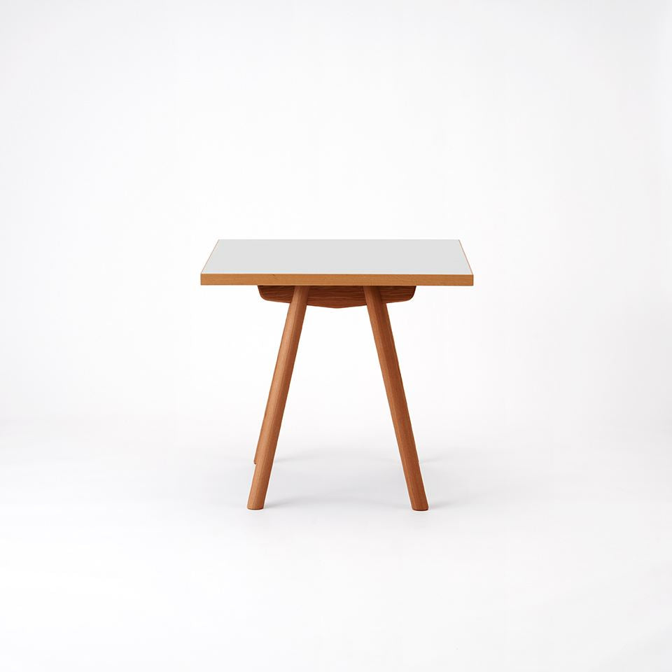 KUUM Table W800 × D800 - メラミンホワイト / クーム テーブル