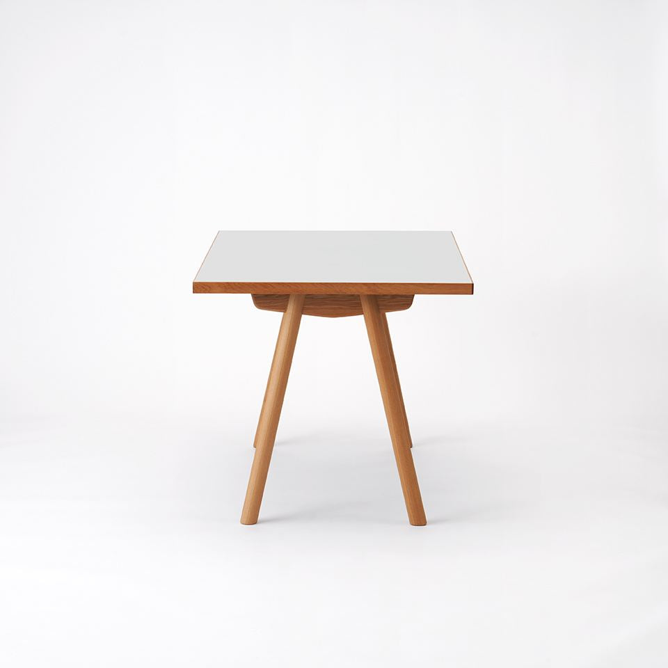 KUUM Table W1200 × D800 - メラミンホワイト / クーム テーブル