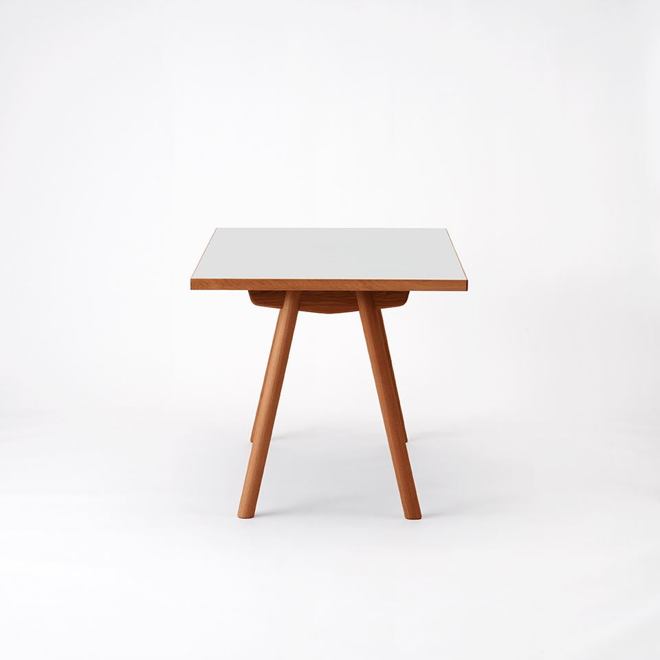 KUUM Table W1200 × D800 - メラミンホワイト / クーム テーブル