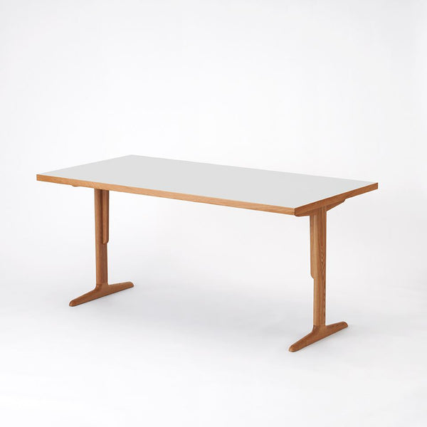 KUUM テーブル160x80cm | メラミンホワイト 2~4人用 ダイニングテーブル