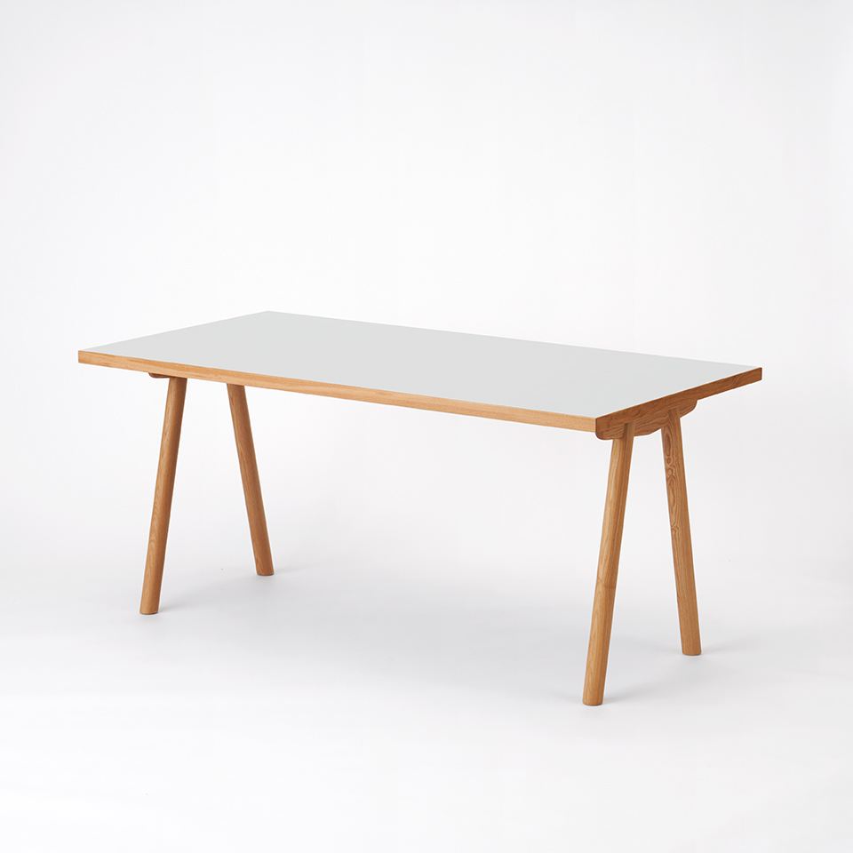 KUUM Table W1600 × D800 - メラミンホワイト / クーム テーブル