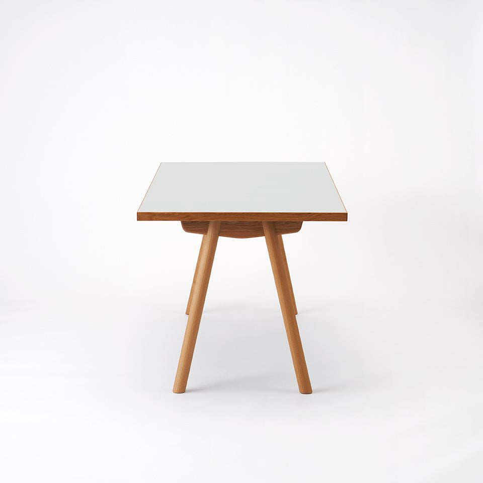 KUUM Table W1600 × D800 - メラミンホワイト / クーム テーブル