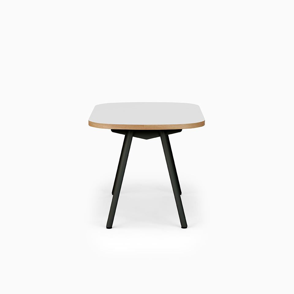 KUUM Table Oval W1200 × D800 - メラミンホワイト / クーム テーブル