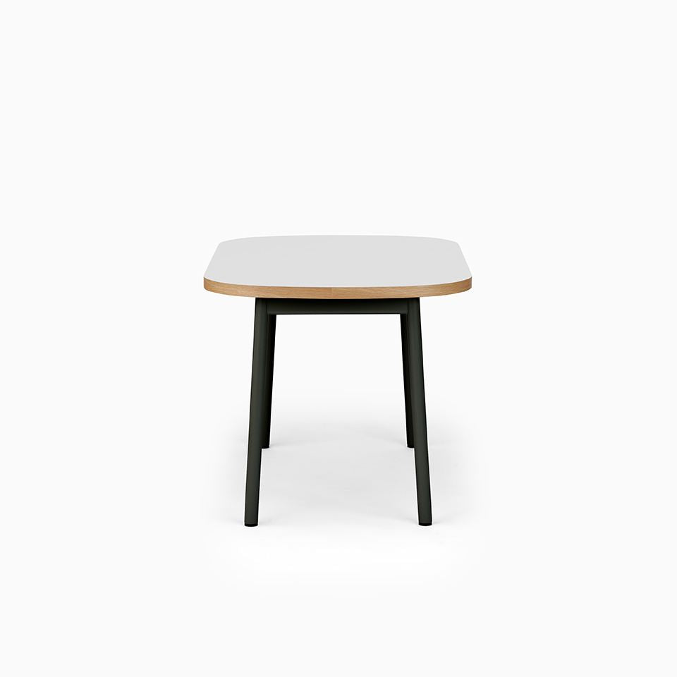 KUUM Table Oval W1200 × D800 - メラミンホワイト / クーム テーブル
