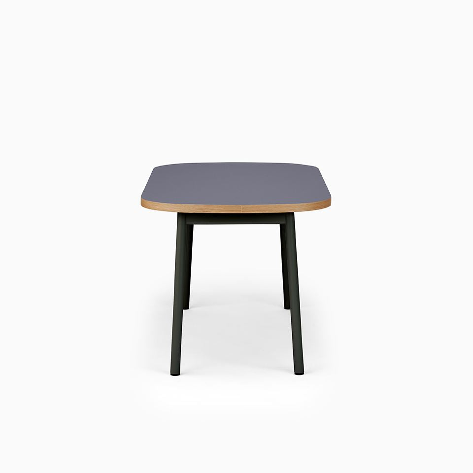 KUUM Table Oval W1400 × D800 - メラミンネイビー / クーム テーブル