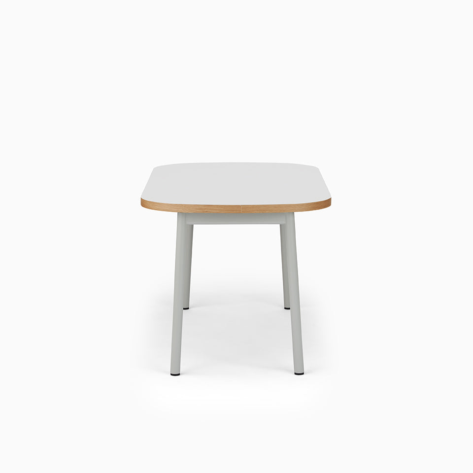 KUUM Table Oval W1400 × D800 - メラミンホワイト / クーム テーブル